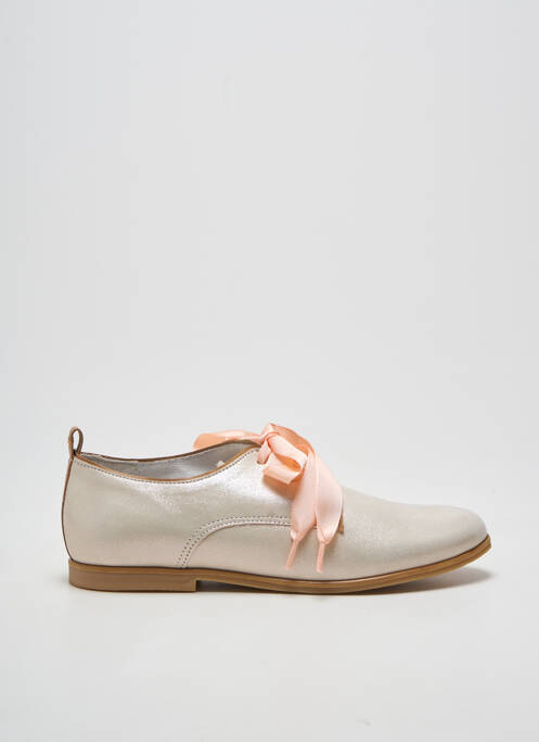 Derbies tissage satiné chiquet argent BELLAMY fille