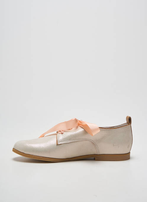 Derbies tissage satiné chiquet argent BELLAMY fille