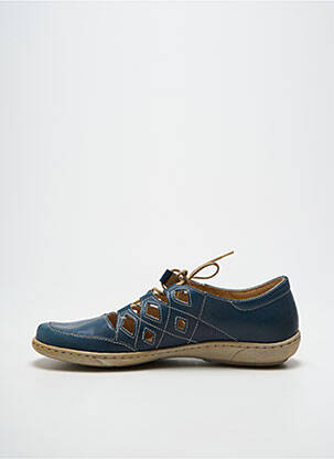 Chaussures de confort fermeture lacets talon plat jusqu'à 3cm bleu MOOVA femme