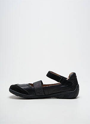 Ballerines semelle amovible talon plat jusqu'à 3cm noir SWEET femme