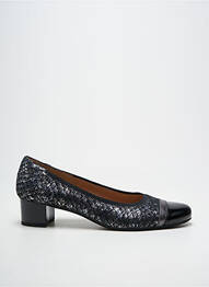 Escarpins tissage satiné talon de 4 à 6cm noir SWEET femme
