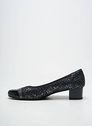 Escarpins tissage satiné talon de 4 à 6cm noir SWEET femme