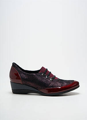 Derbies type de semelle amortissante talon de 4 à 6cm rouge J.METAYER femme