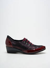 Derbies type de semelle amortissante talon de 4 à 6cm rouge J.METAYER femme