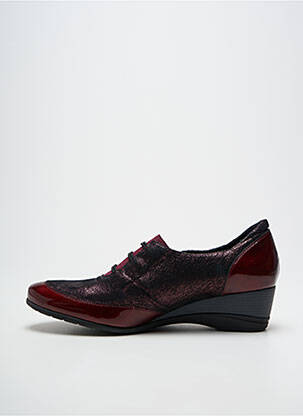 Derbies type de semelle amortissante talon de 4 à 6cm rouge J.METAYER femme