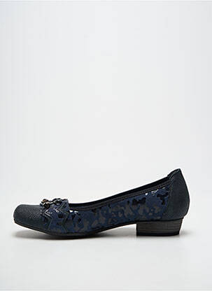 Ballerines impression talon plat jusqu'à 3cm bleu UN TOUR EN VILLE femme