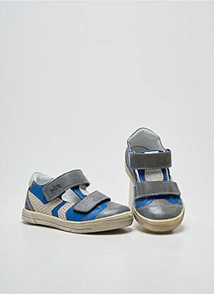 Baskets semelle amovible bout rond bleu BELLAMY garçon