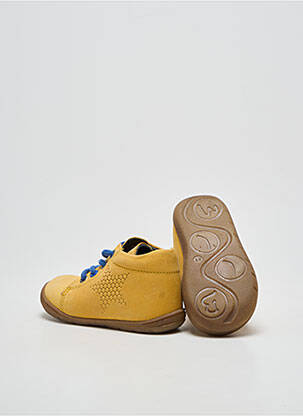 Bottillons fermeture lacets bout rond jaune BELLAMY garçon