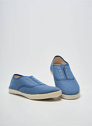 Slip ons  talon plat jusqu'à 3cm bleu SEMELFLEX femme
