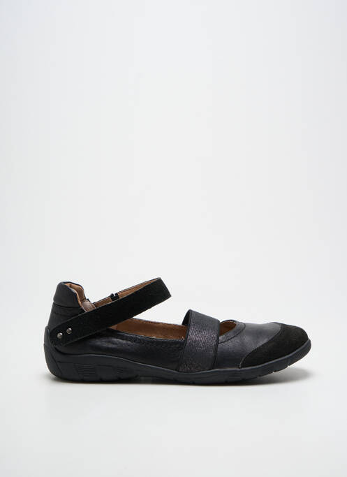 Ballerines semelle amovible talon plat jusqu'à 3cm noir SWEET femme