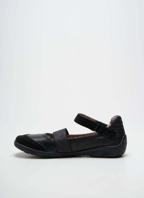 Ballerines semelle amovible talon plat jusqu'à 3cm noir SWEET femme