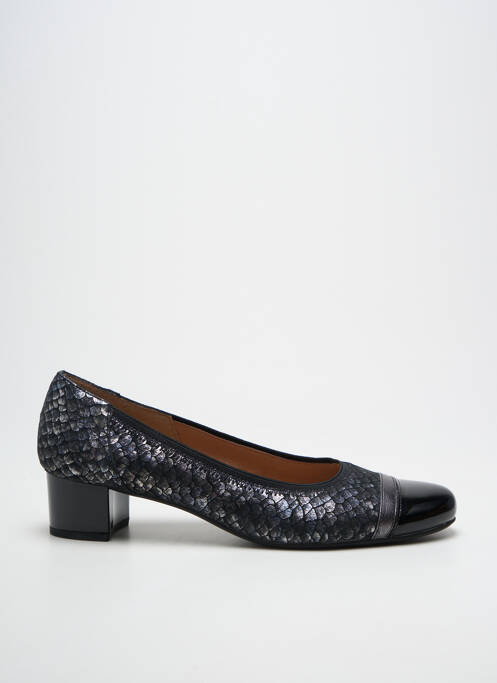 Escarpins tissage satiné talon de 4 à 6cm noir SWEET femme