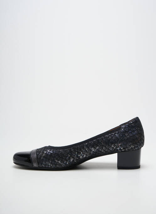 Escarpins tissage satiné talon de 4 à 6cm noir SWEET femme
