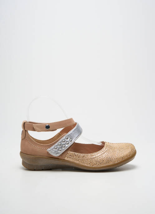 Ballerines bout rond talon plat jusqu'à 3cm beige SWEET femme