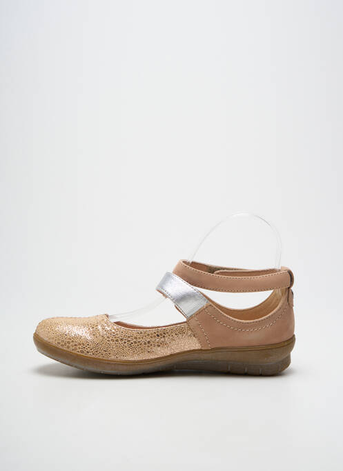 Ballerines bout rond talon plat jusqu'à 3cm beige SWEET femme