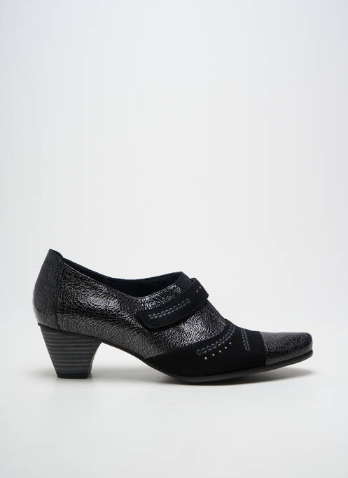 Derbies bout pointu talon de 4 à 6cm noir UN TOUR EN VILLE femme