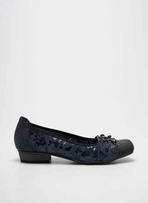 Ballerines impression talon plat jusqu'à 3cm bleu UN TOUR EN VILLE femme