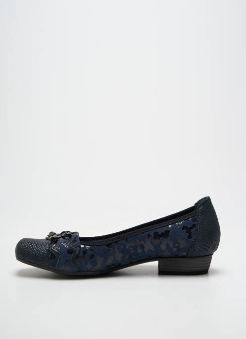 Ballerines impression talon plat jusqu'à 3cm bleu UN TOUR EN VILLE femme