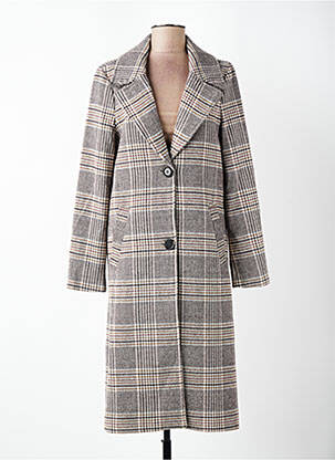 Manteau long coupe cintrée sans capuche marron S.OLIVER femme