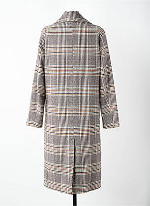 Manteau long coupe cintrée sans capuche marron S.OLIVER femme