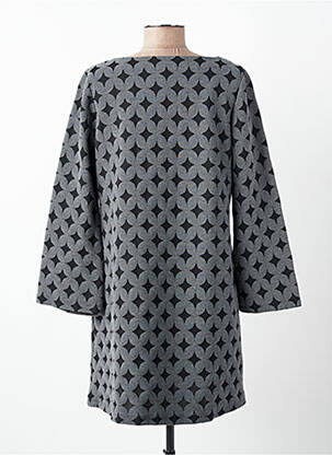 Robe pull stretch manches longues gris SENORETTA femme