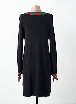 Robe pull stretch manches longues noir FELINO femme