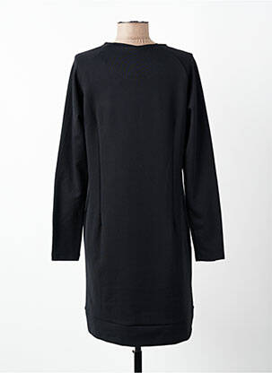 Robe courte col rond manches longues noir SENORETTA femme