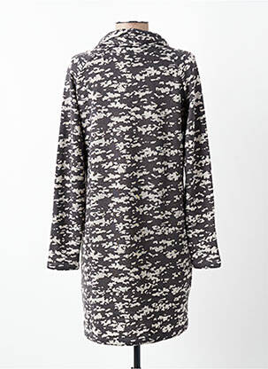 Robe courte manches longues manches longues gris SENORETTA femme