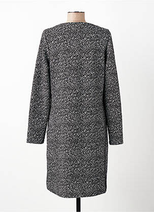 Robe mi-longue manches longues manches longues noir SENORETTA femme