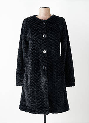 Robe de chambre poches noir SENORETTA femme