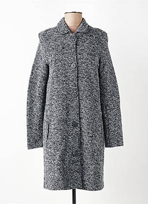 Robe de chambre col chemisier gris SENORETTA femme