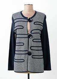 Gilet manches longues stretch bleu CHASSAGNARD femme