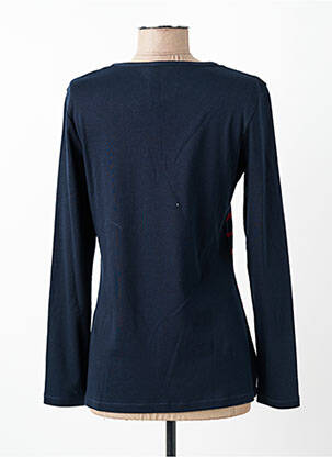 Pull coupe cintrée manches longues bleu LE CABESTAN femme