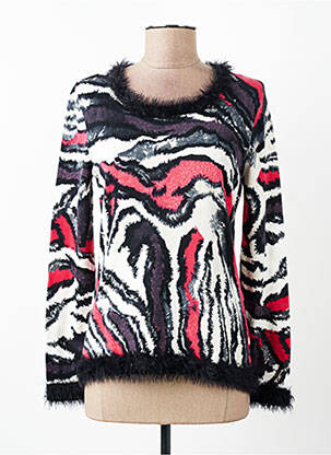 Pull coupe cintrée manches longues noir BUGARRI femme