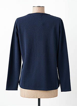 Veste casual col rond bleu LE CABESTAN femme