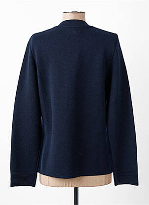 Gilet manches longues coupe cintrée bleu CHASSAGNARD femme