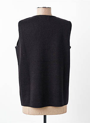Gilet sans manche coupe droite bleu GEVANA femme