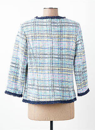 Veste chic poches bleu SISTTER femme