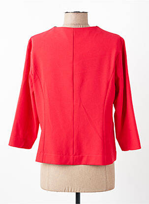 Veste chic tissage crêpe rouge SISTTER femme