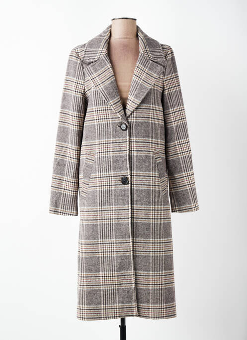 Manteau long coupe cintrée sans capuche marron S.OLIVER femme