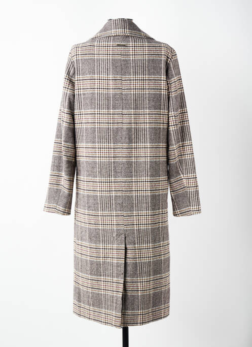 Manteau long coupe cintrée sans capuche marron S.OLIVER femme