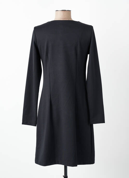 Robe courte manches longues manches longues noir SENORETTA femme