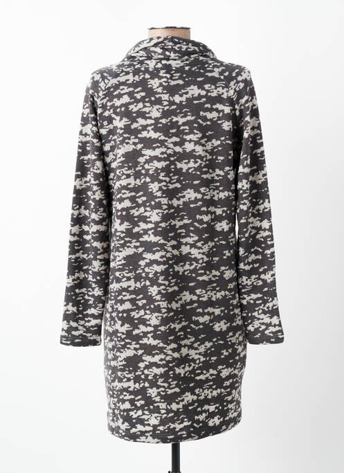 Robe courte manches longues manches longues gris SENORETTA femme