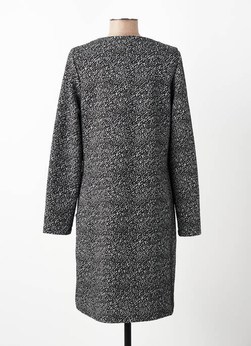 Robe mi-longue manches longues manches longues noir SENORETTA femme