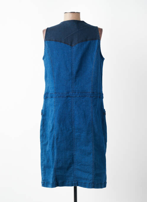 Robe mi-longue sans manche sans manche bleu FELINO femme