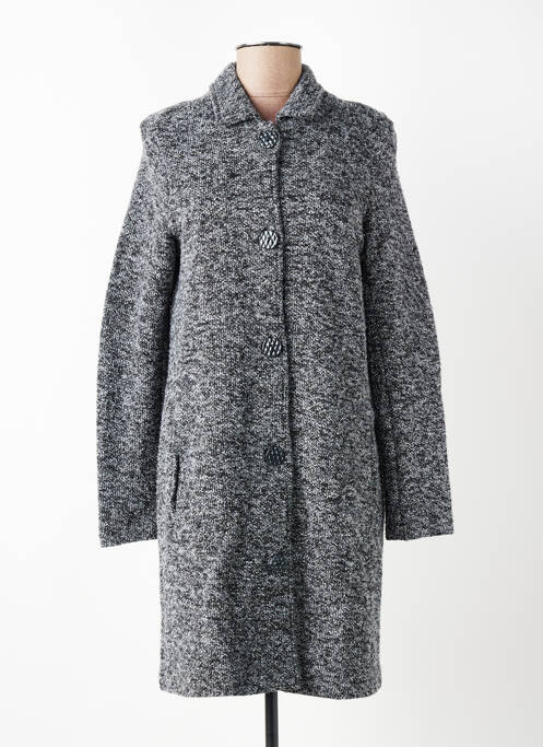 Robe de chambre col chemisier gris SENORETTA femme