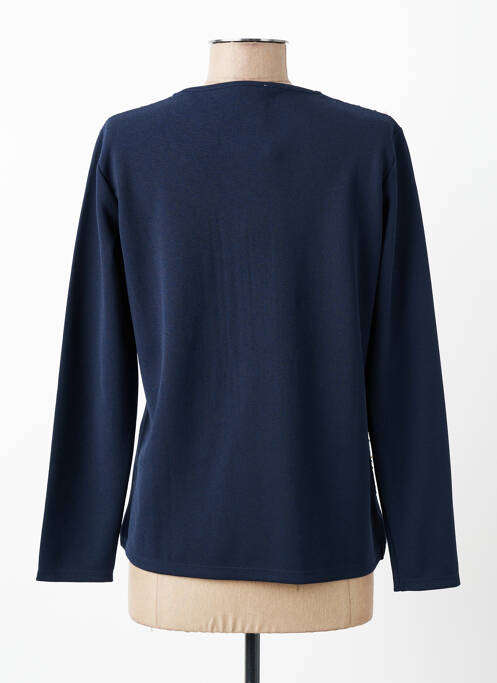 Veste casual col rond bleu LE CABESTAN femme