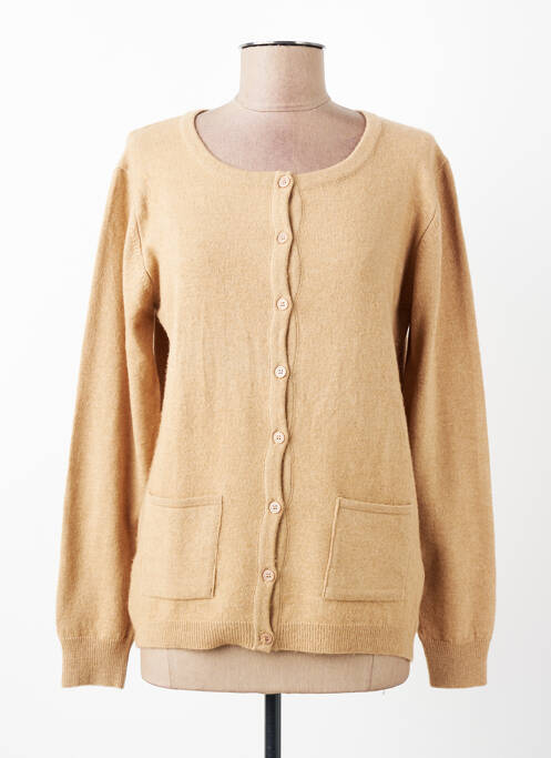 Gilet manches longues stretch beige FELINO femme