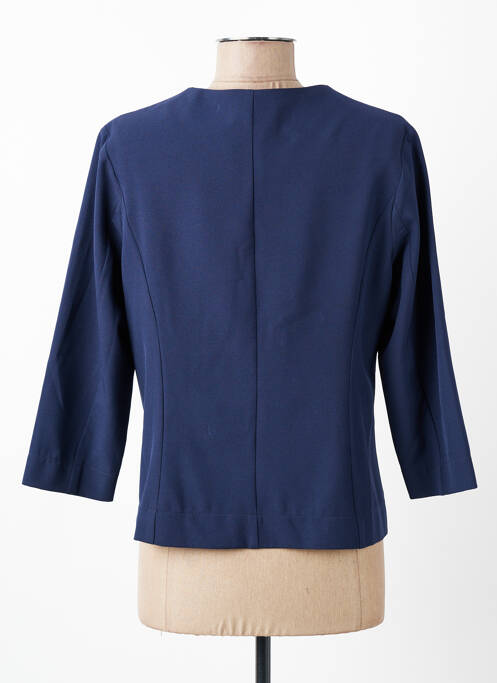 Veste chic tissage crêpe bleu SISTTER femme