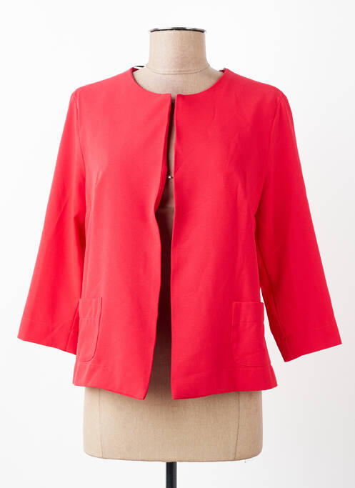 Veste chic tissage crêpe rouge SISTTER femme